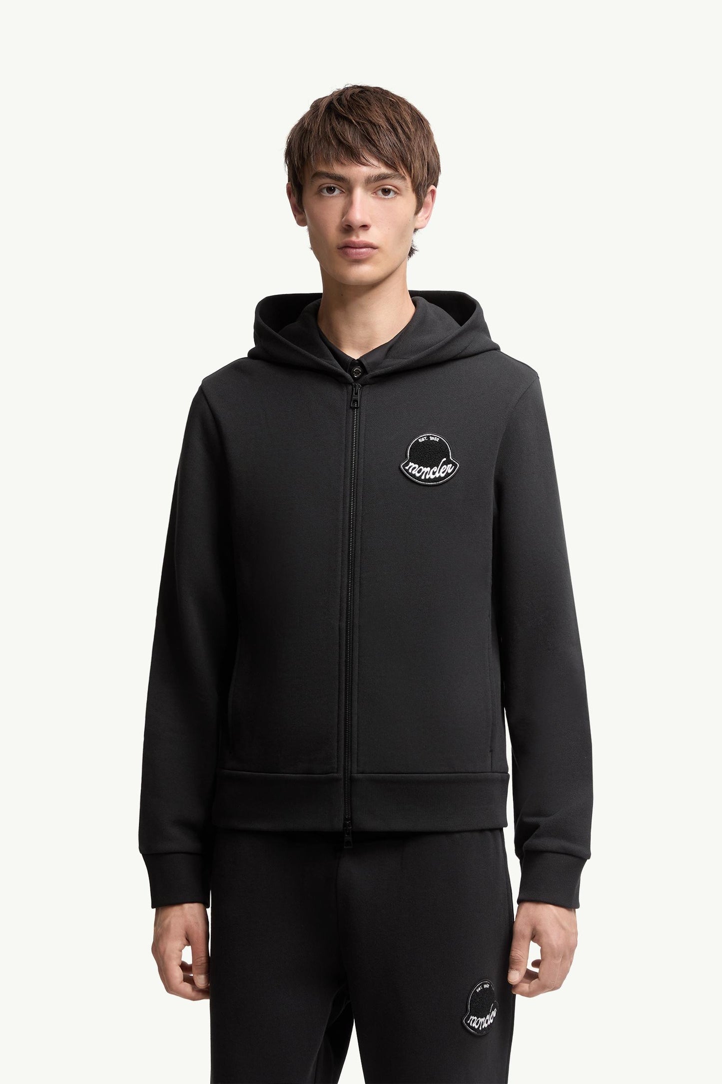 Logo Cotton Zip-Up Hoodie