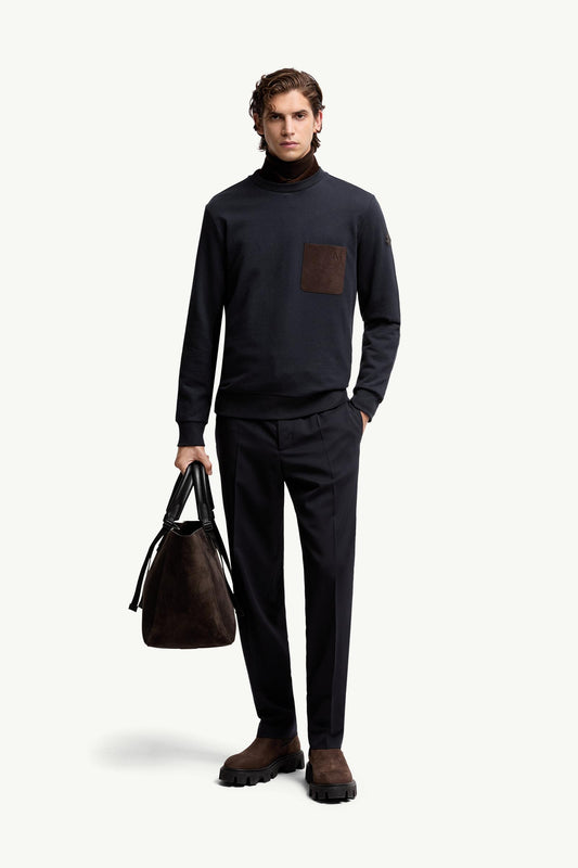 Cotton & Cashmere Sweatshirt with Pocket