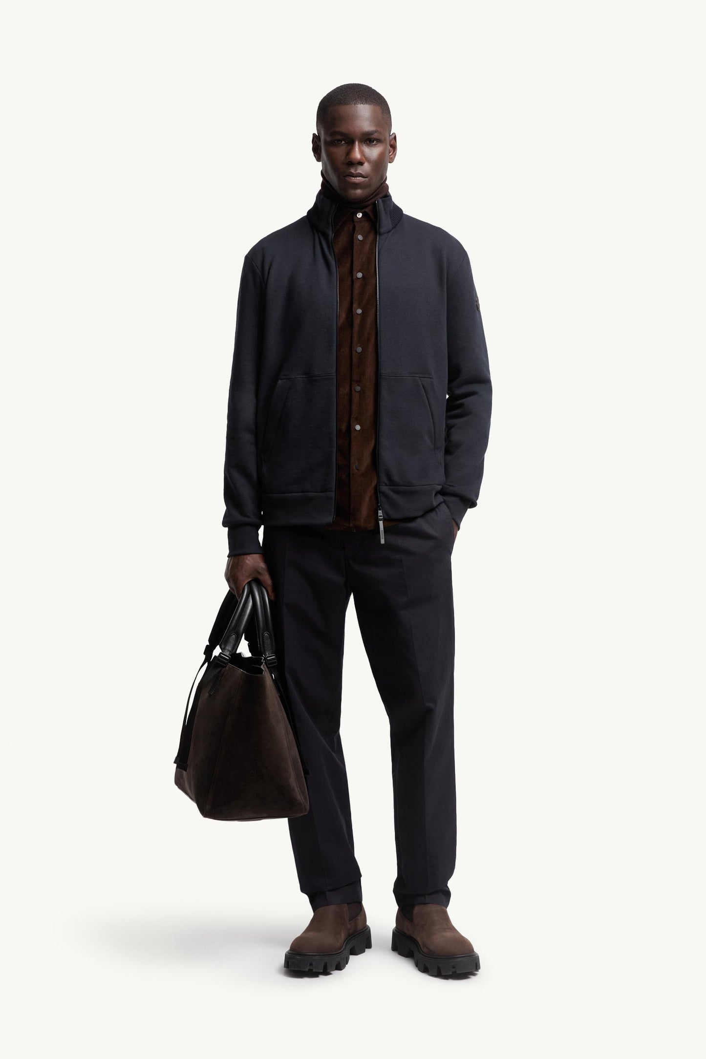 Cotton & Cashmere Zip-Up Sweatshirt