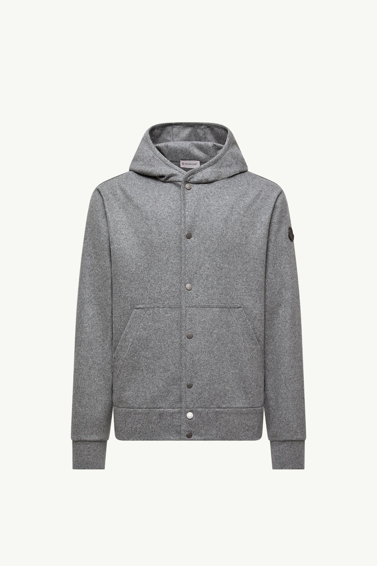 Wool Blend Zip-Up Hoodie