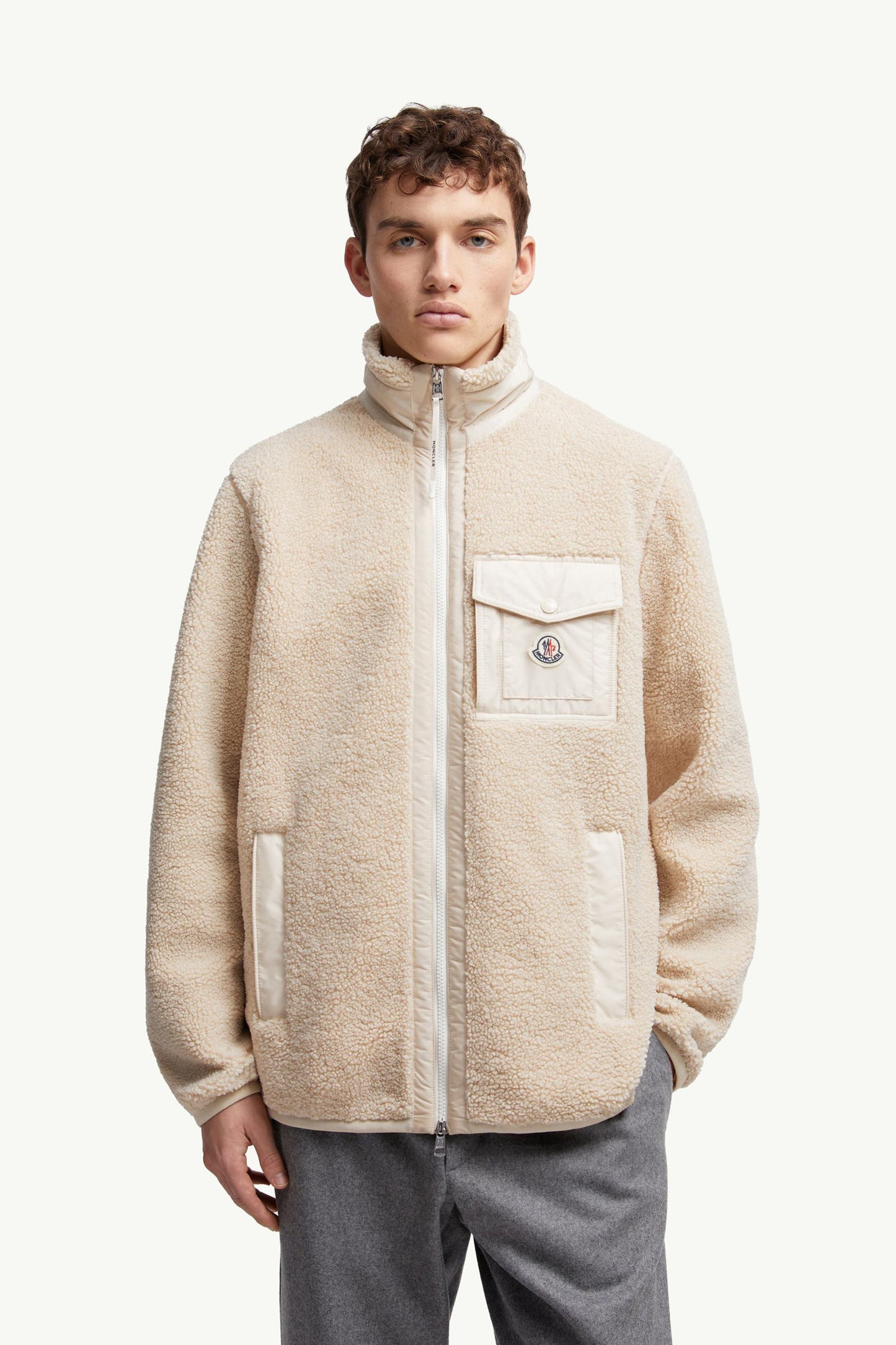 Teddy Zip-Up Sweatshirt with Pocket
