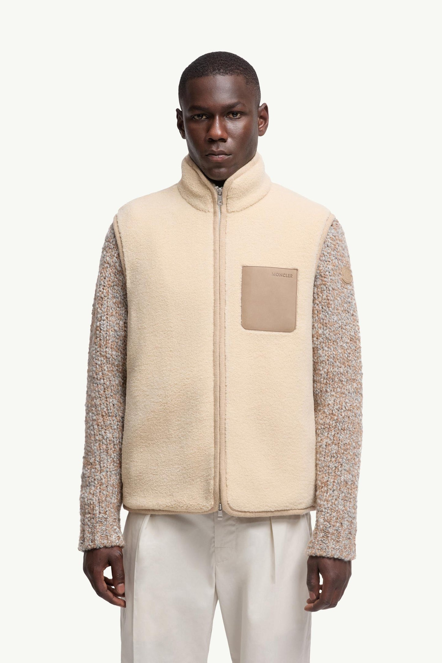 Nubuck-Trimmed Teddy Gilet
