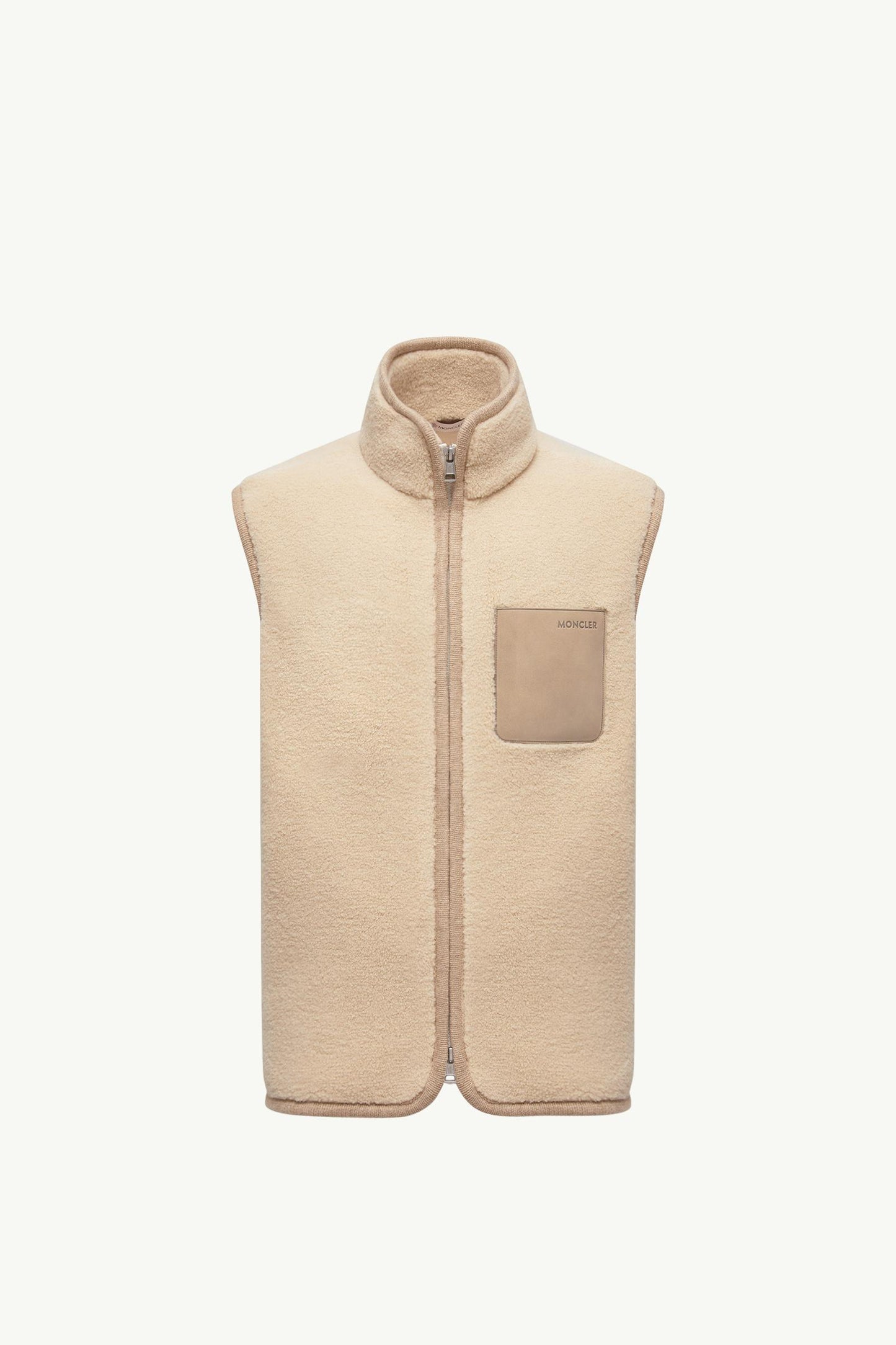 Nubuck-Trimmed Teddy Gilet