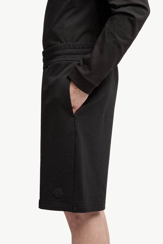Logo Patch Cotton Shorts