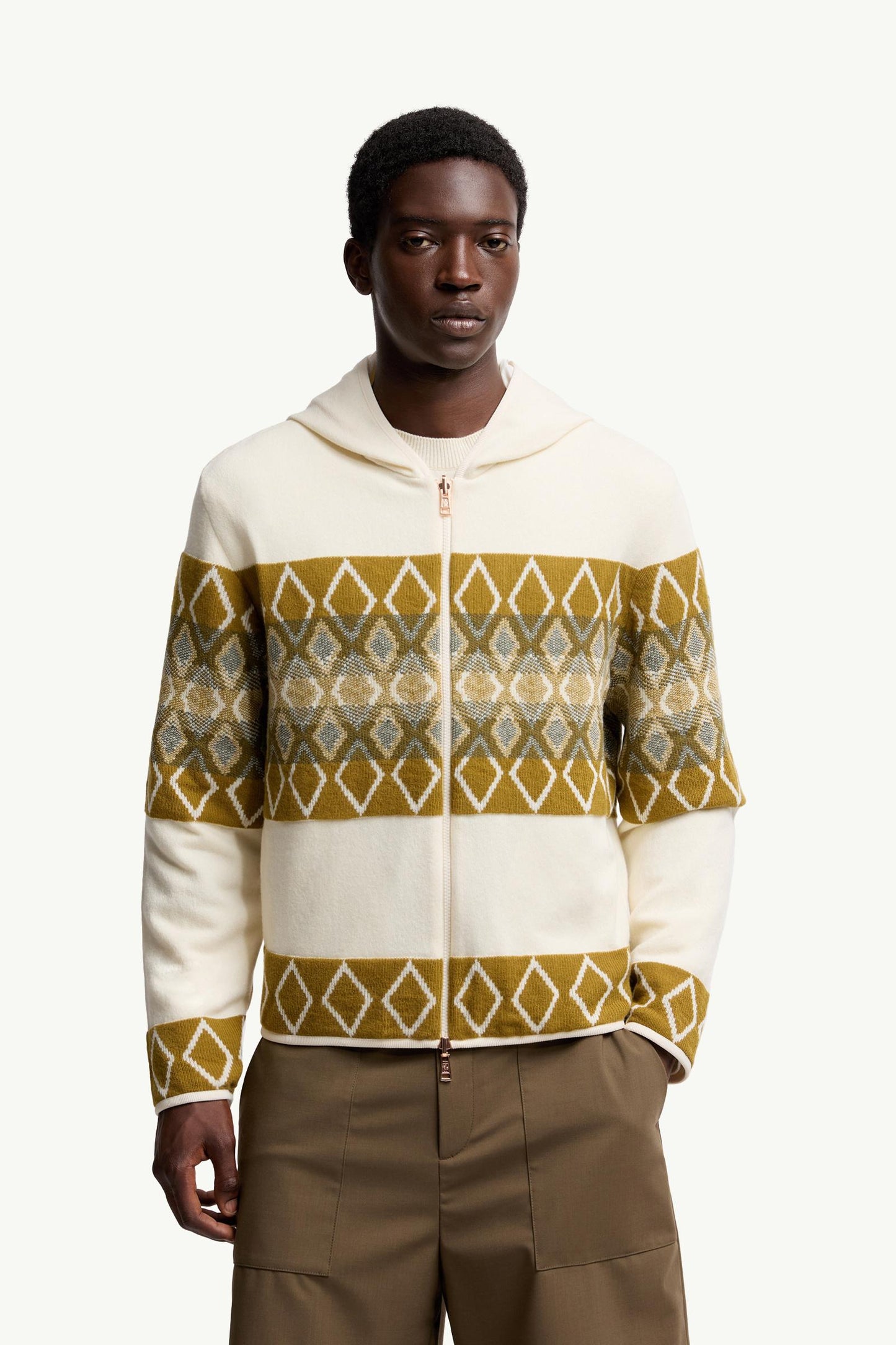 Reversible Wool Zip-Up Hoodie