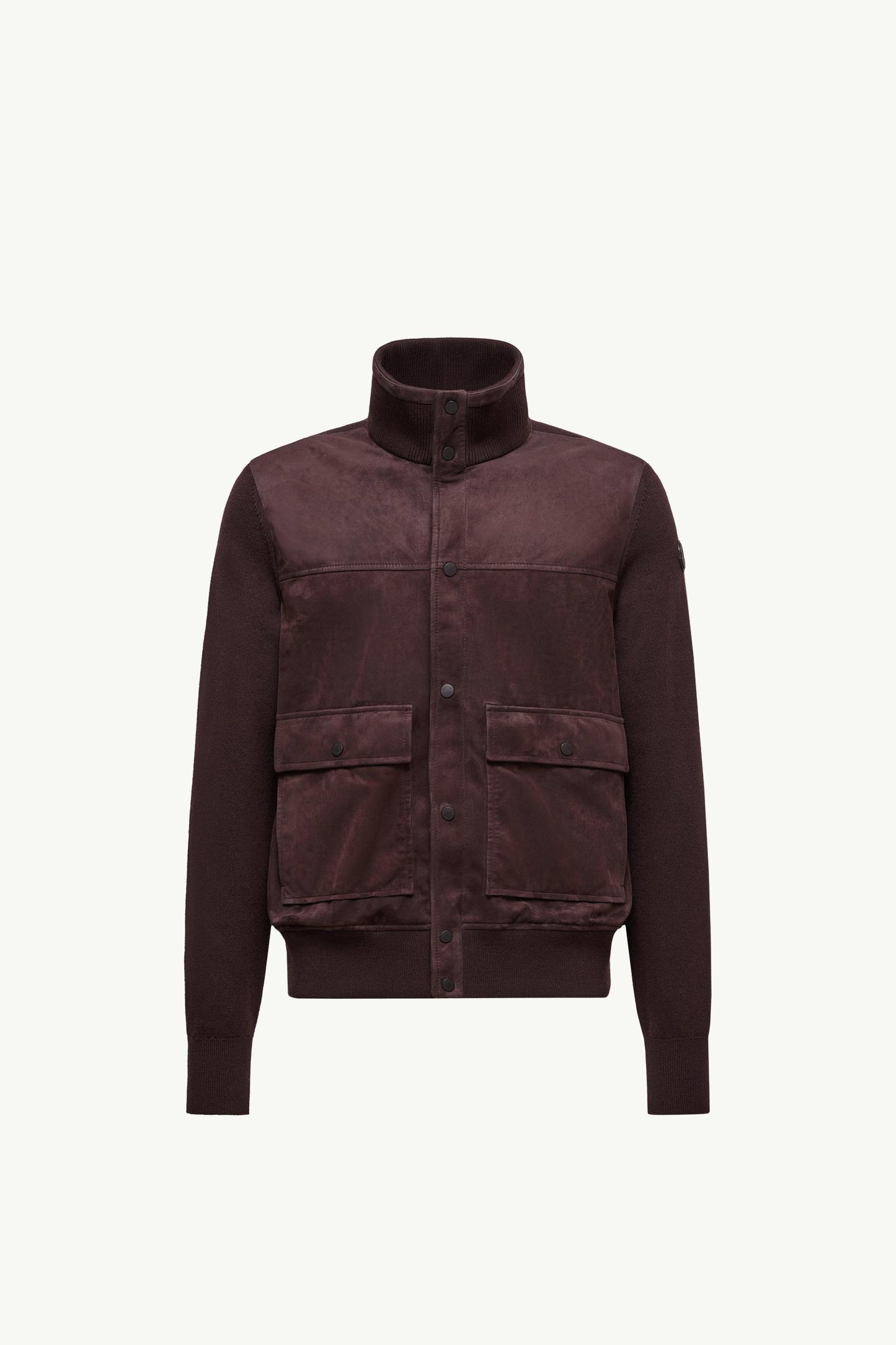 Wool & Suede Cardigan