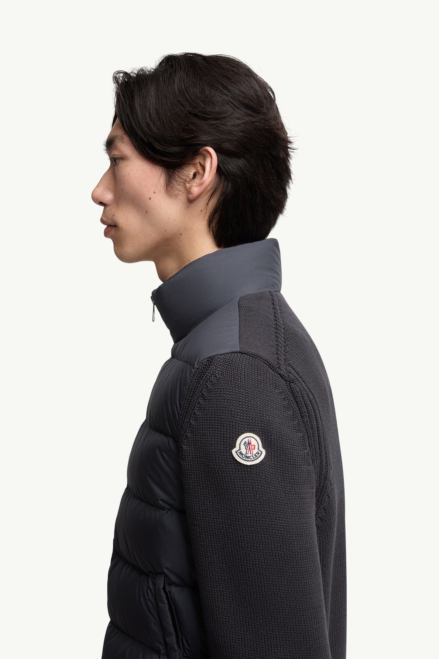 Padded Cotton Cardigan