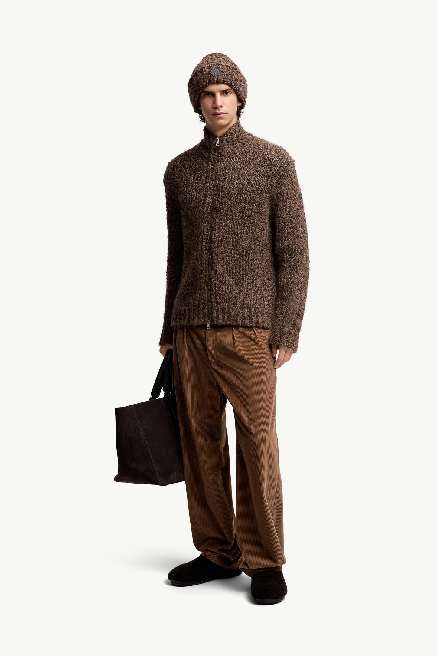 Wool & Alpaca Zip-Up Cardigan