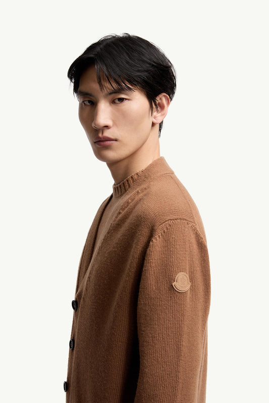 V-Neck Wool Cardigan