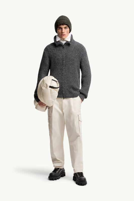 Alpaca & Wool Zip-Up Cardigan