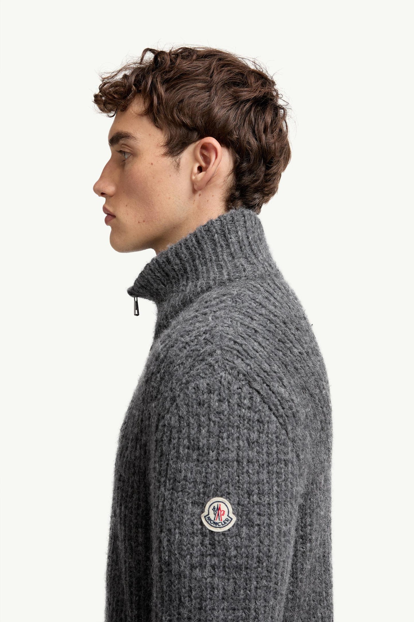 Alpaca & Wool Zip-Up Cardigan