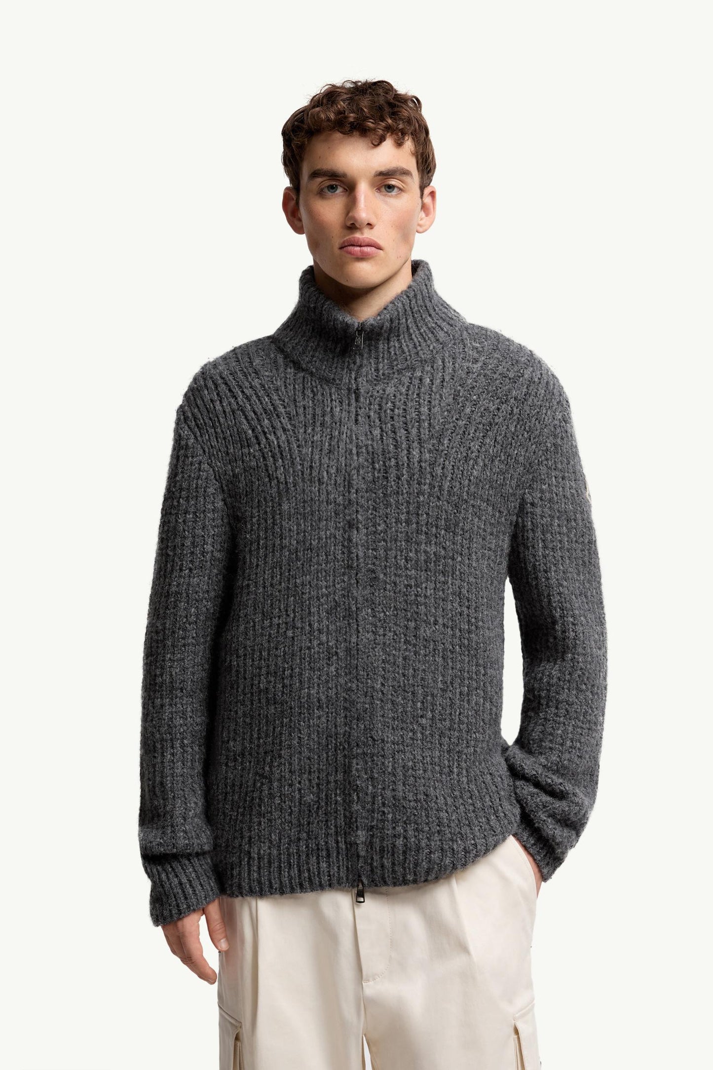 Alpaca & Wool Zip-Up Cardigan