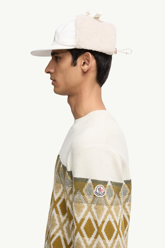 Rhombus Pattern Wool Sweater