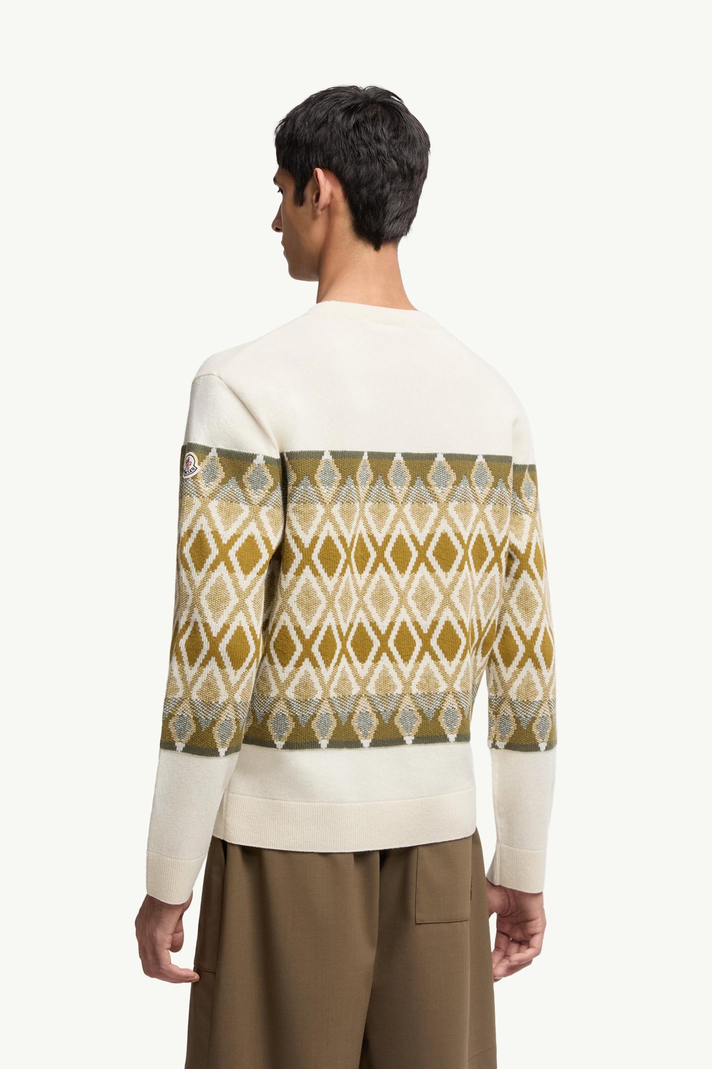 Rhombus Pattern Wool Sweater