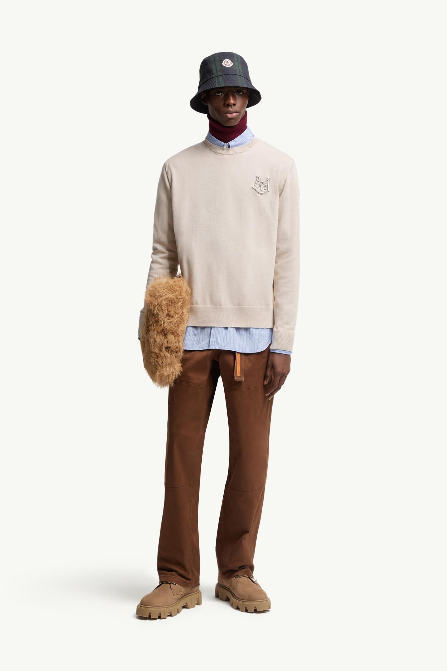 Embroidered Monogram Cotton Jumper