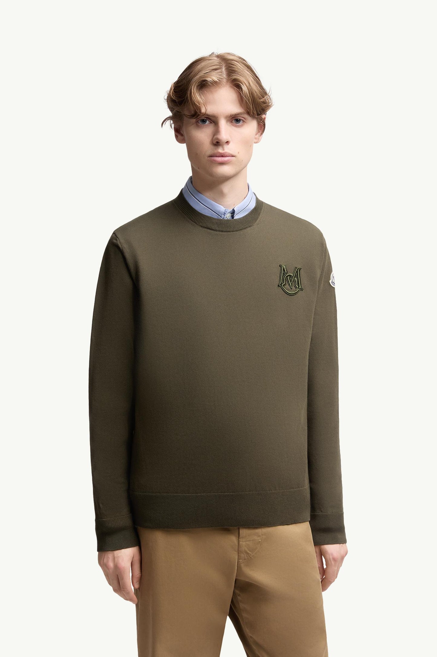 Embroidered Monogram Cotton Jumper