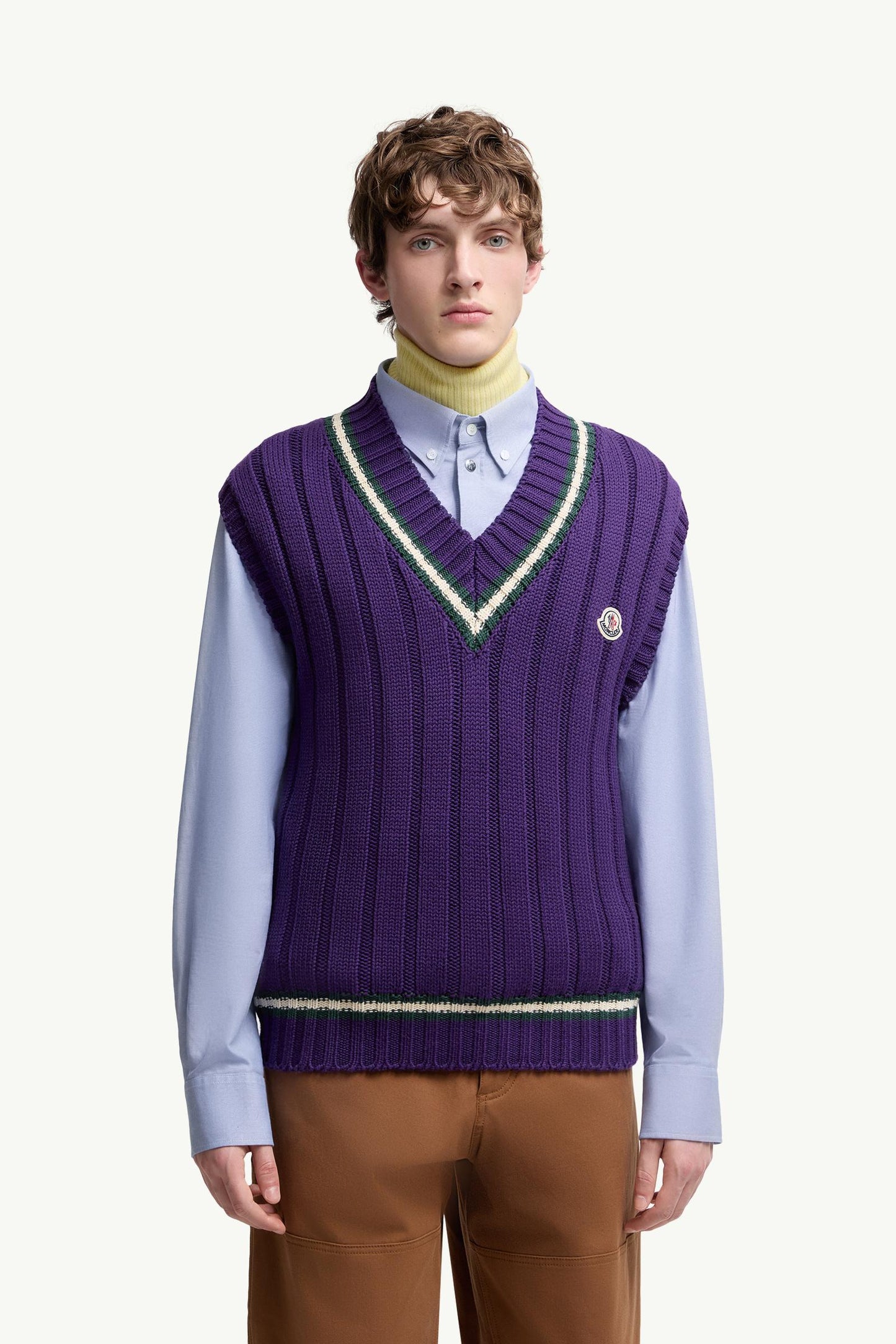 Wool & Cotton V-Neck Gilet