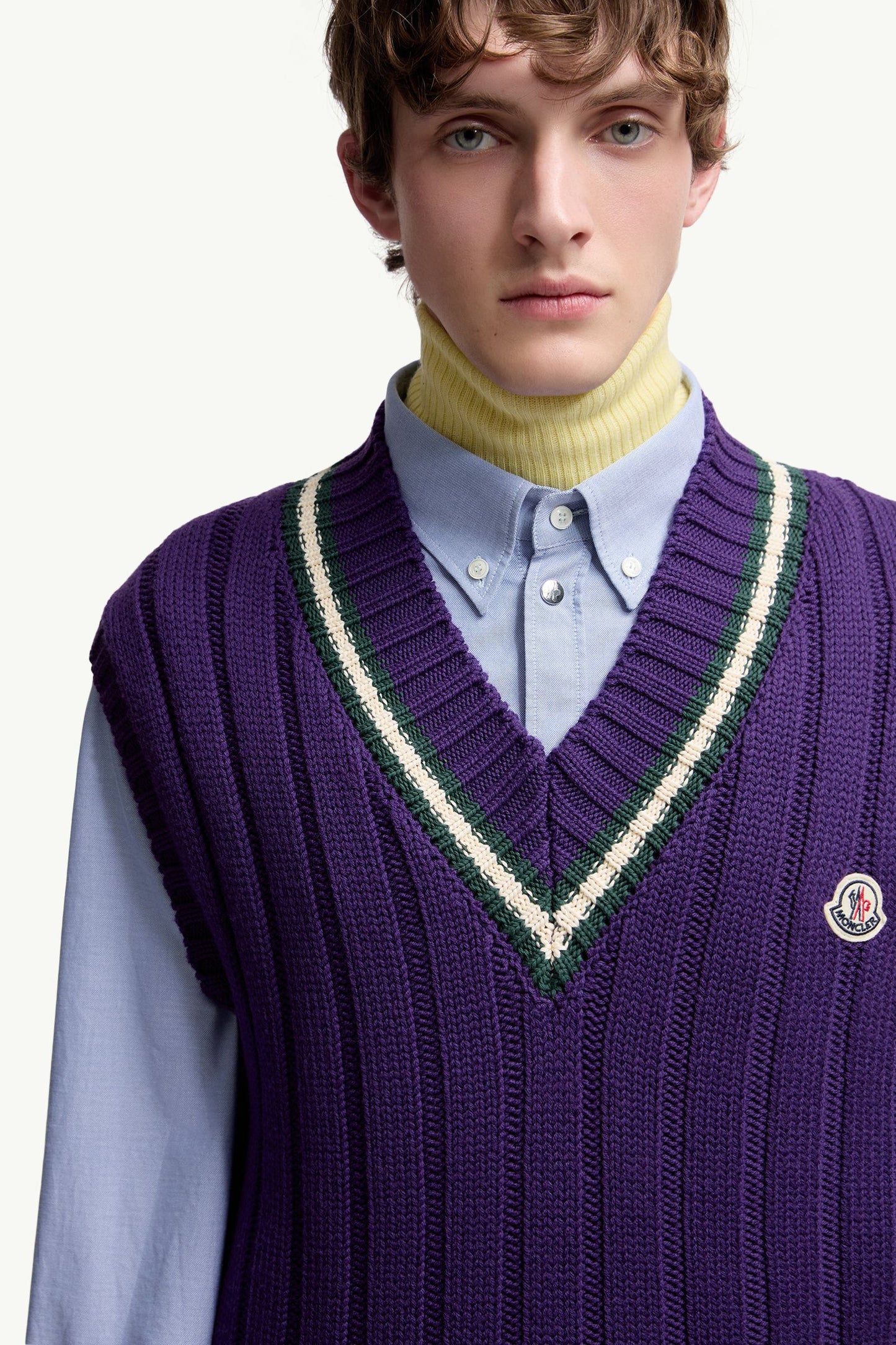 Wool & Cotton V-Neck Gilet