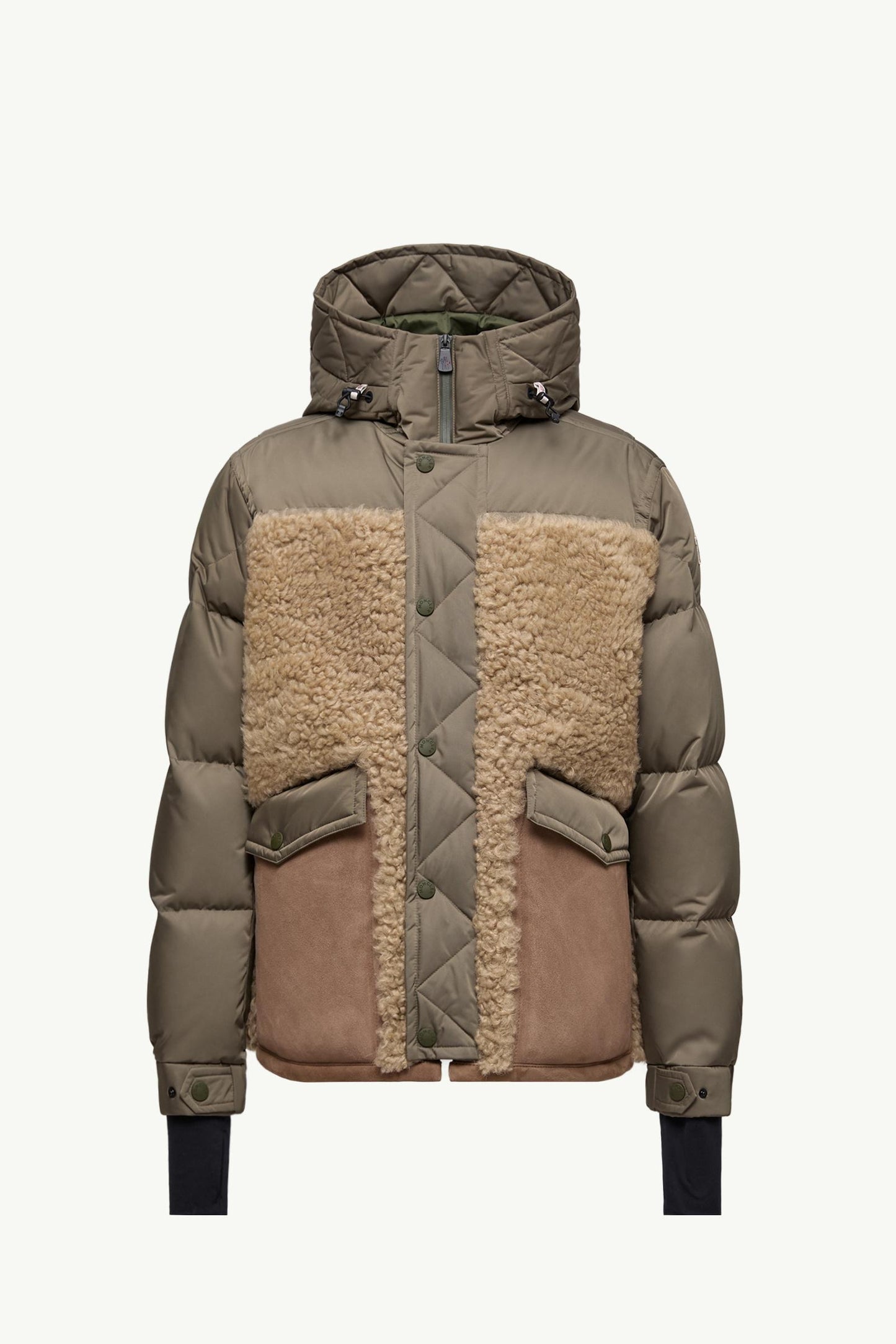 Grifford Shearling Hooded Short Down Jacket