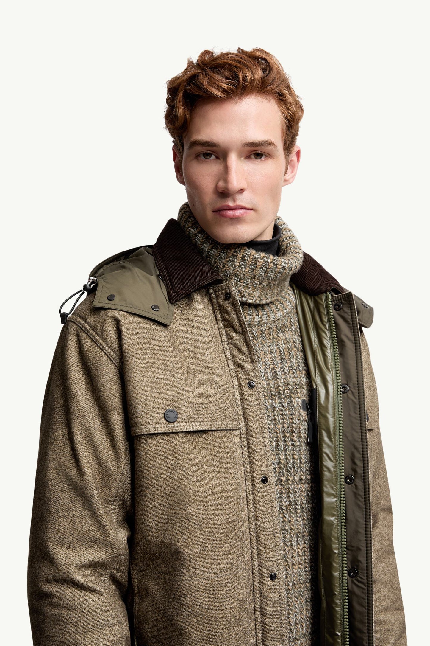 Kalinzu Cotton Moleskin Short Down Jacket