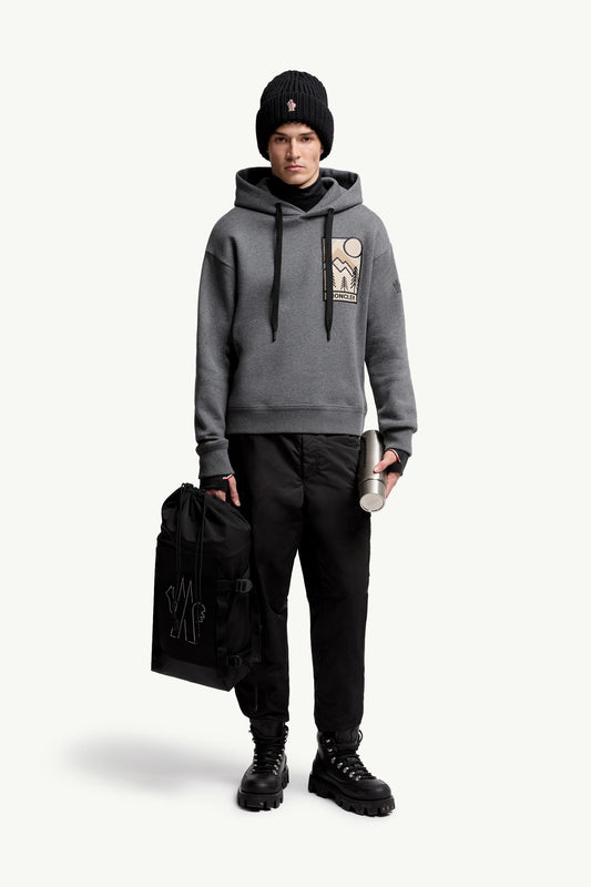 Mountain Logo Cotton Blend Hoodie