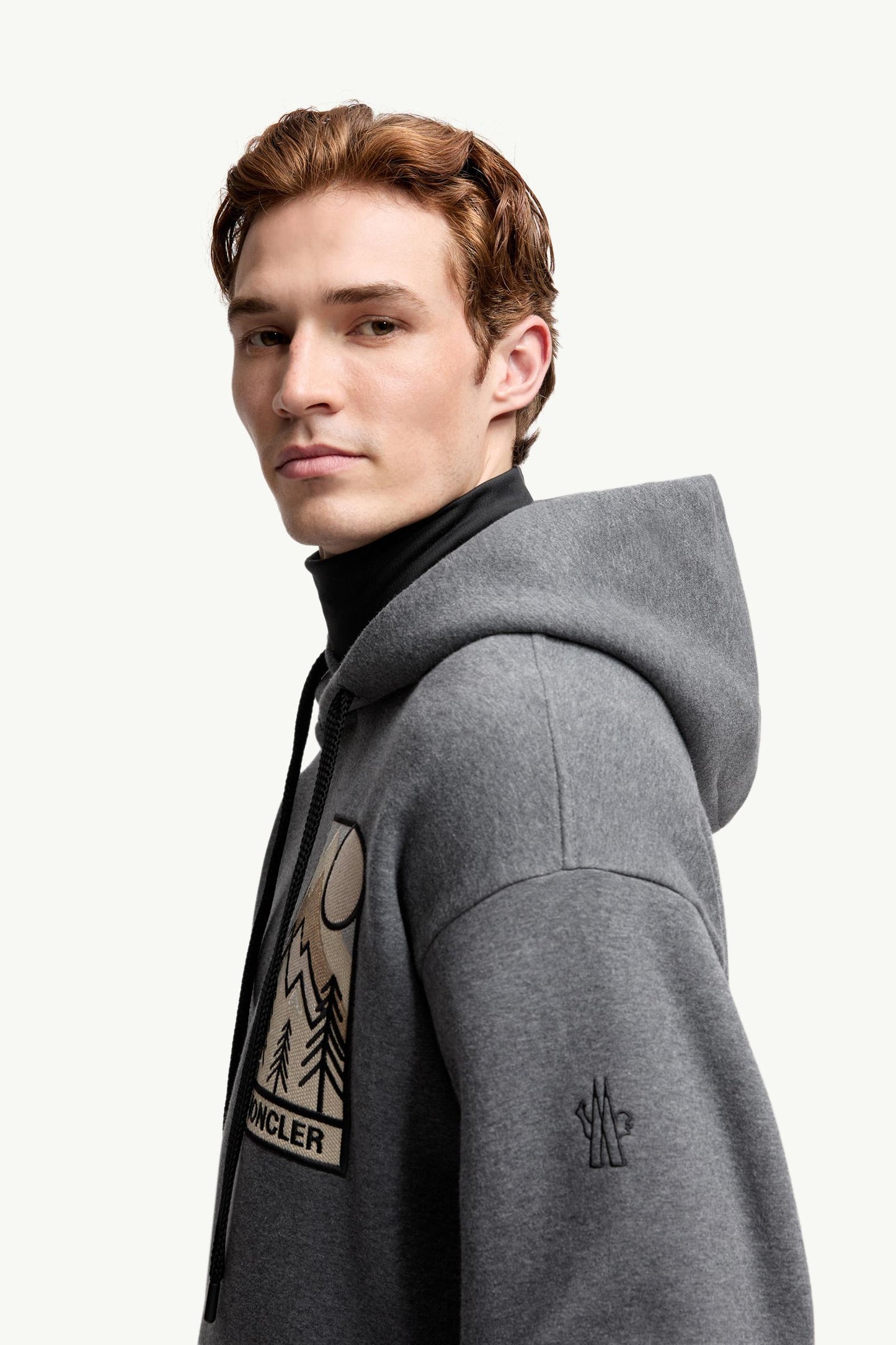 Mountain Logo Cotton Blend Hoodie