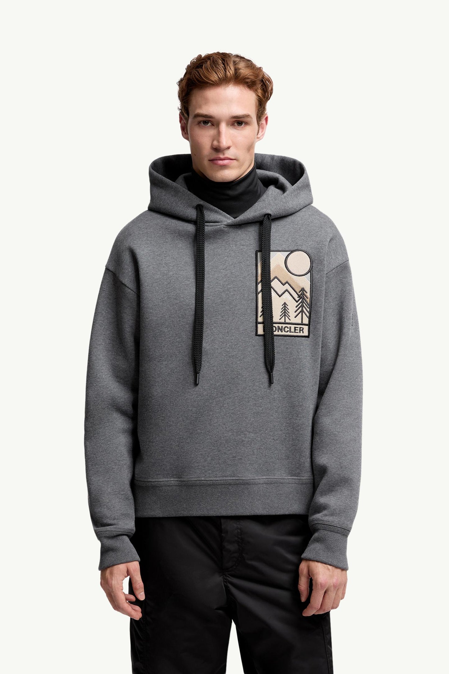 Mountain Logo Cotton Blend Hoodie