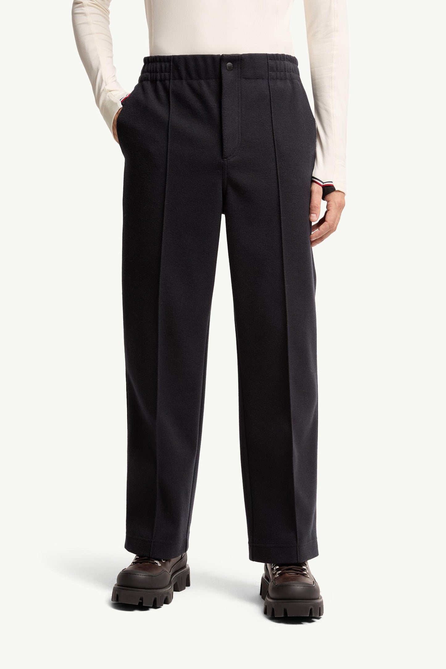 Embossed Logo Cotton Track Pants