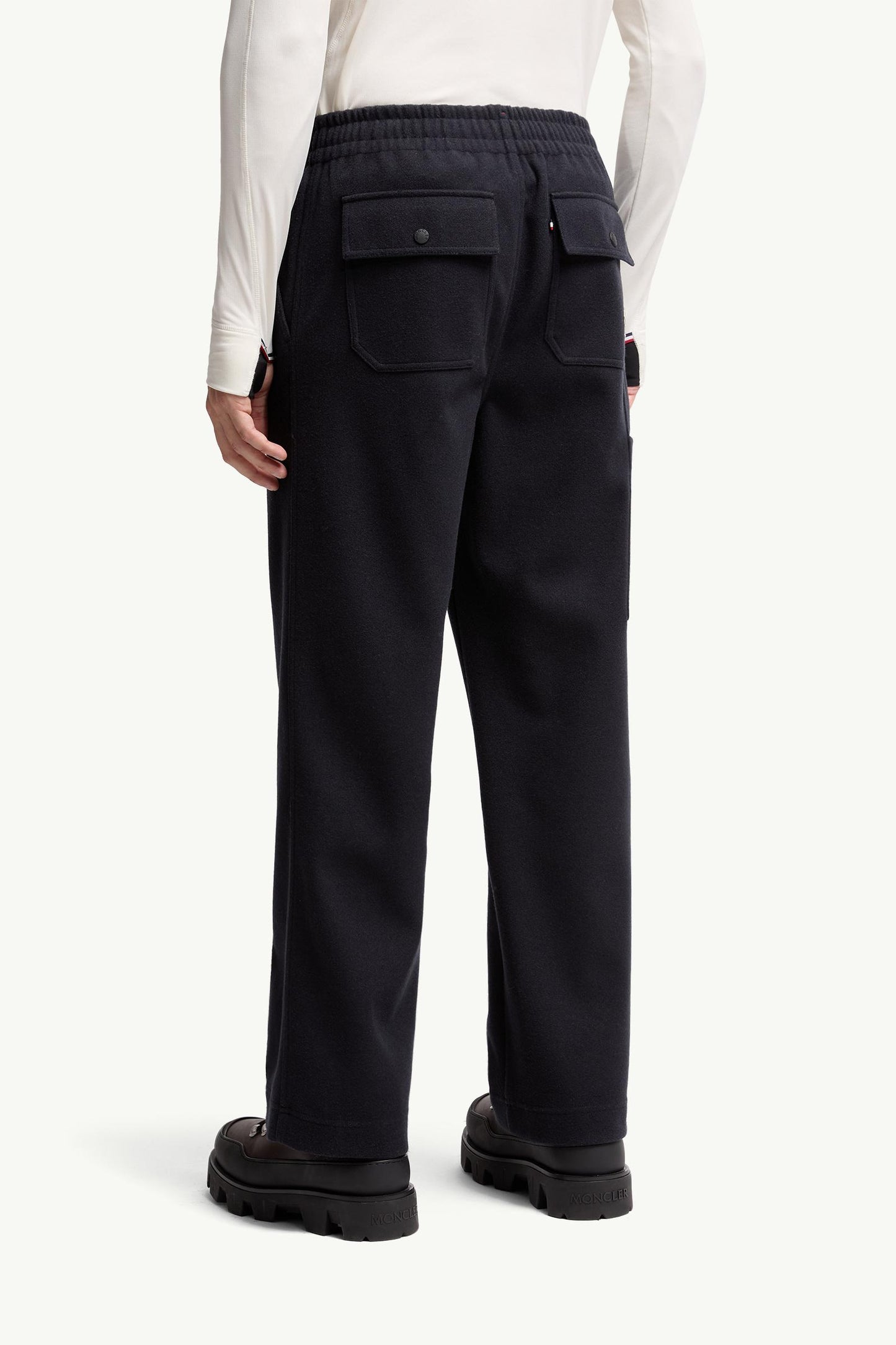 Embossed Logo Cotton Track Pants