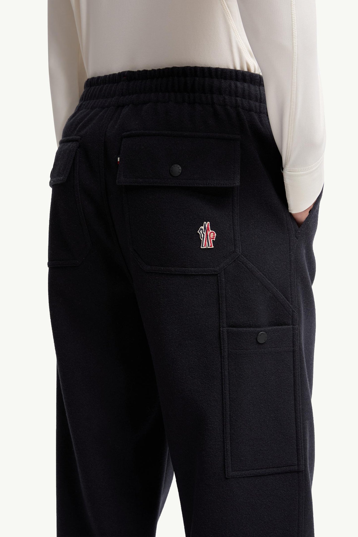 Embossed Logo Cotton Track Pants