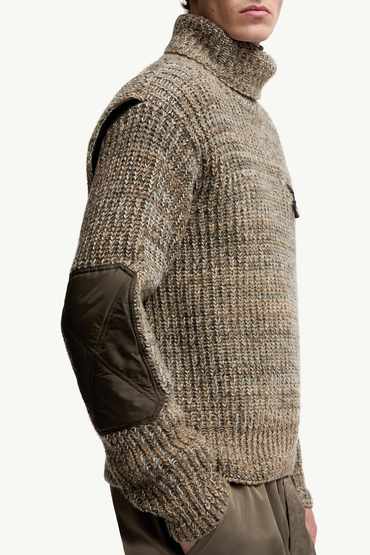 Wool Polo Neck Jumper With Pocket