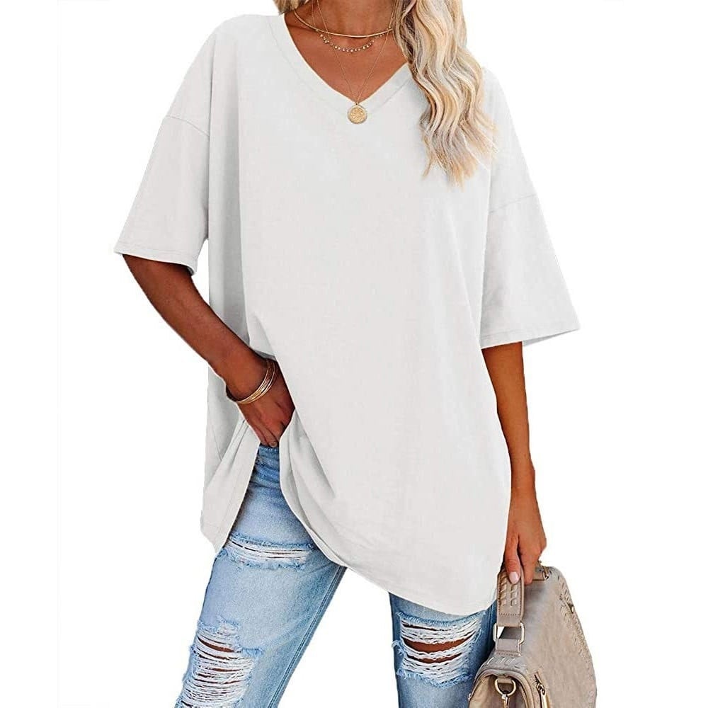 🔥Up to 69% OFF Today🔥Women Summer 2025 Tops Casual V-neck T-shirts