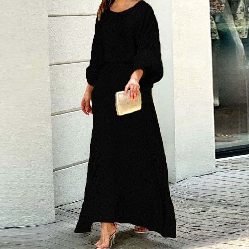 NolaTM Swirl Slit Sleeve Maxi Dress Set