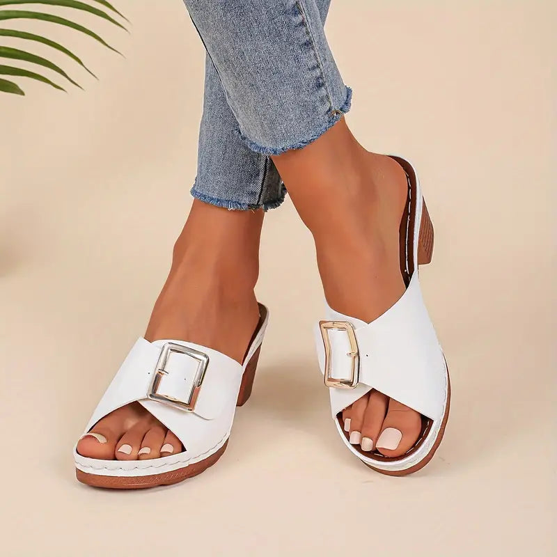 Women's Solid Color Stylish Sandals