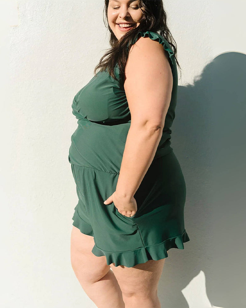 Built-in Bra Swim Romper