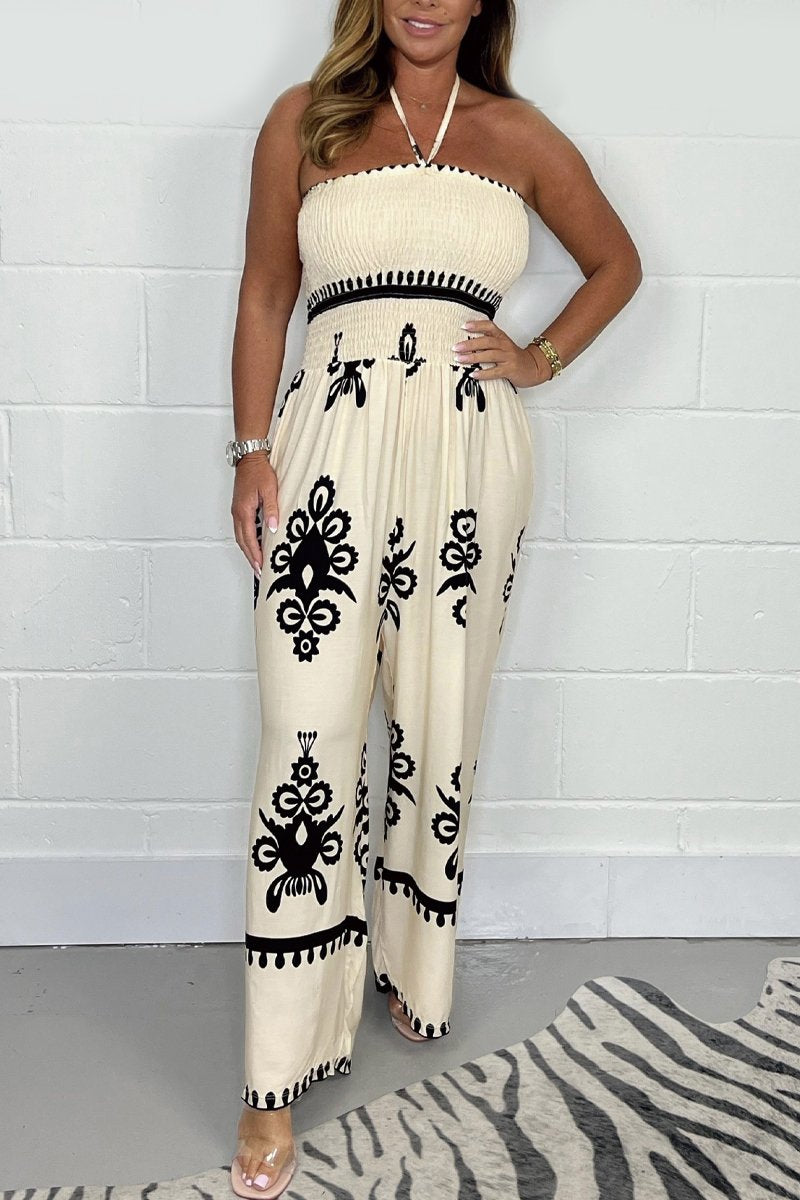 🔥10% Off-Limited Time⏳ Aztec Tube Top Suspender Jumpsuit