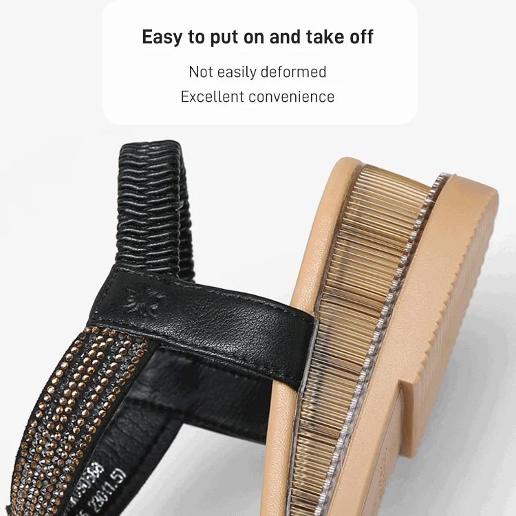 Women’s Anti-skid Soft Sole Rhinestone Wedge Heel Sandals